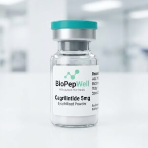 Cagrilintide lyophilized powder vial with BioPepWell label