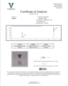 Retatrutide certificate of analysis